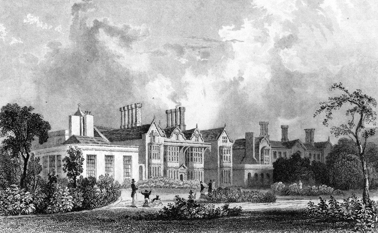 Easton Lodge, perto de Dunmow, Essex, gravado por Henry Adland, 1832 de William Henry Bartlett