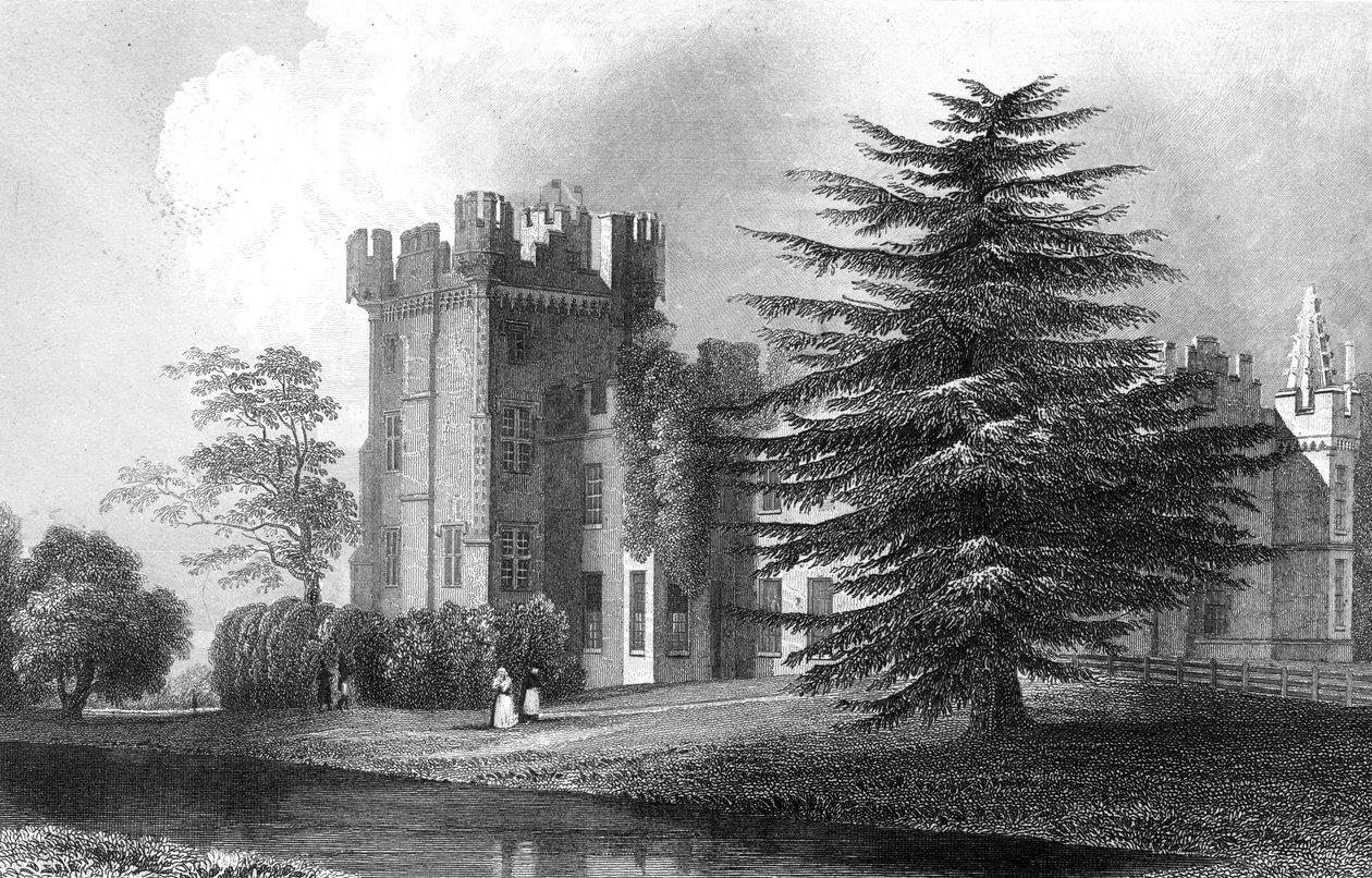 Faulkbourn Hall, perto de Whitham, Essex, gravado por Henry Wallis, 1832 de William Henry Bartlett