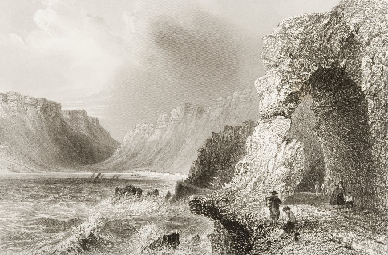 Glengarriff, Condado de Cork, de "Cenário e Antiguidades da Irlanda" por George Virtue, de 1860 de William Henry Bartlett