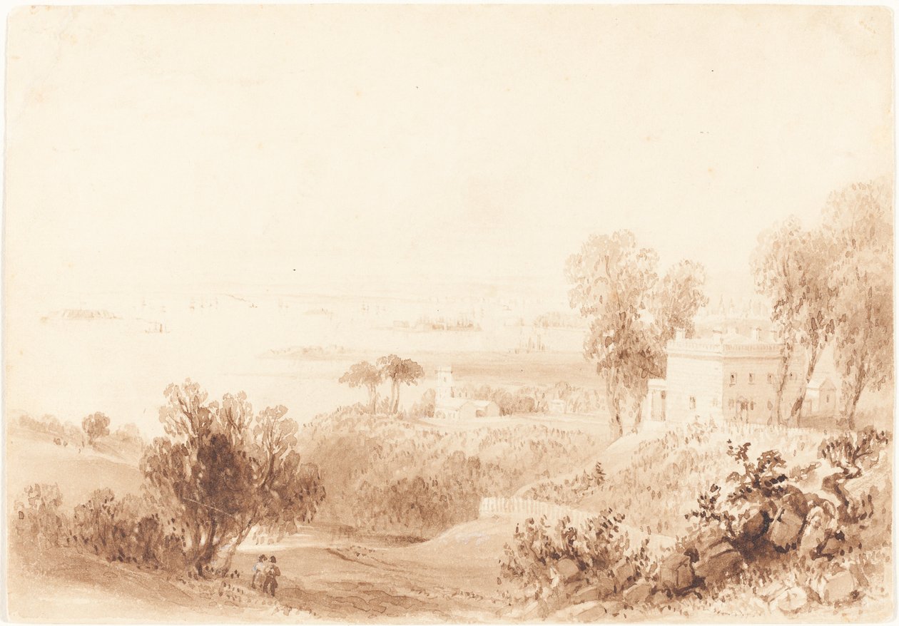 Gowanus Heights, Brooklyn de William Henry Bartlett