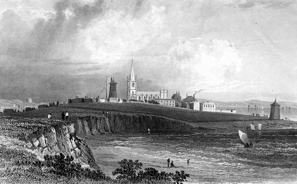 Harwich, Essex, gravado por Henry Adlard, c.1832 de William Henry Bartlett