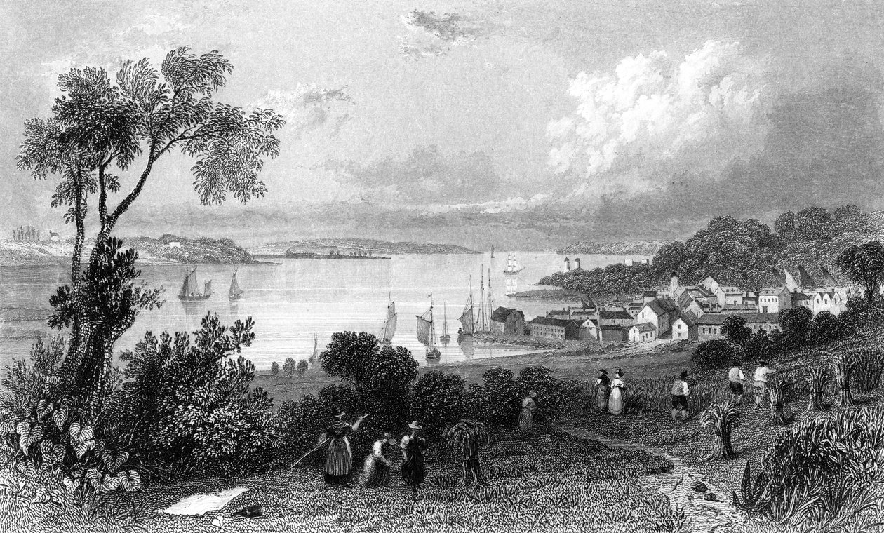 Manningtree, Essex, gravado por Charles Mottram, 1832 de William Henry Bartlett