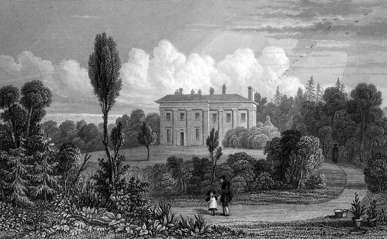 Riffhams Lodge, Essex, 1835 de William Henry Bartlett