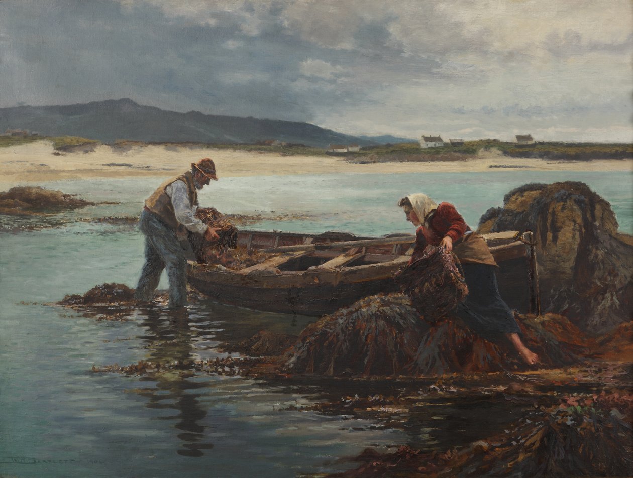 Os coletores de Dulse, 1904 de William Henry Bartlett