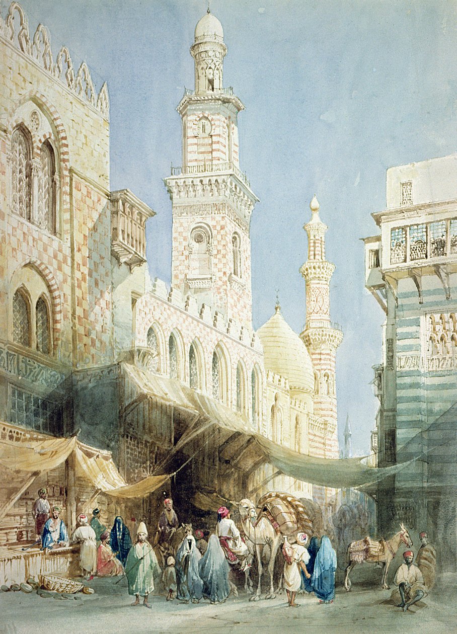 A Sharia El Gohargiyeh, Cairo de William Henry Bartlett