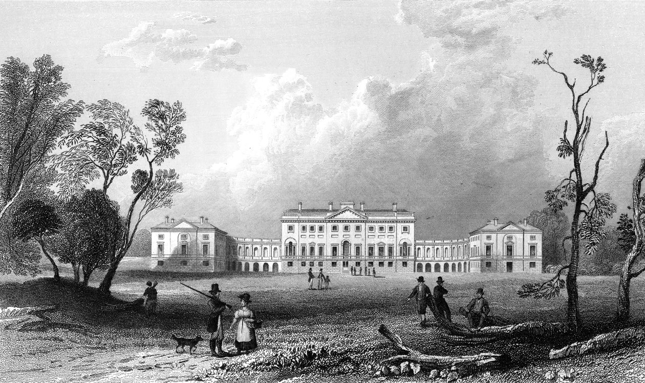 Thorndon Hall, Essex, gravado por Henry Adland, 1832 de William Henry Bartlett