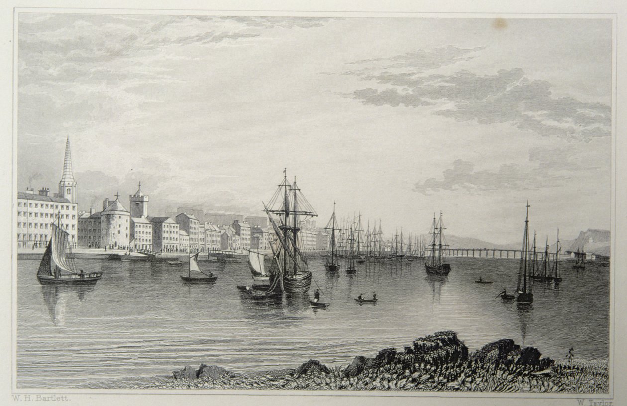 Waterford, Irlanda, gravado por W. Taylor de William Henry Bartlett