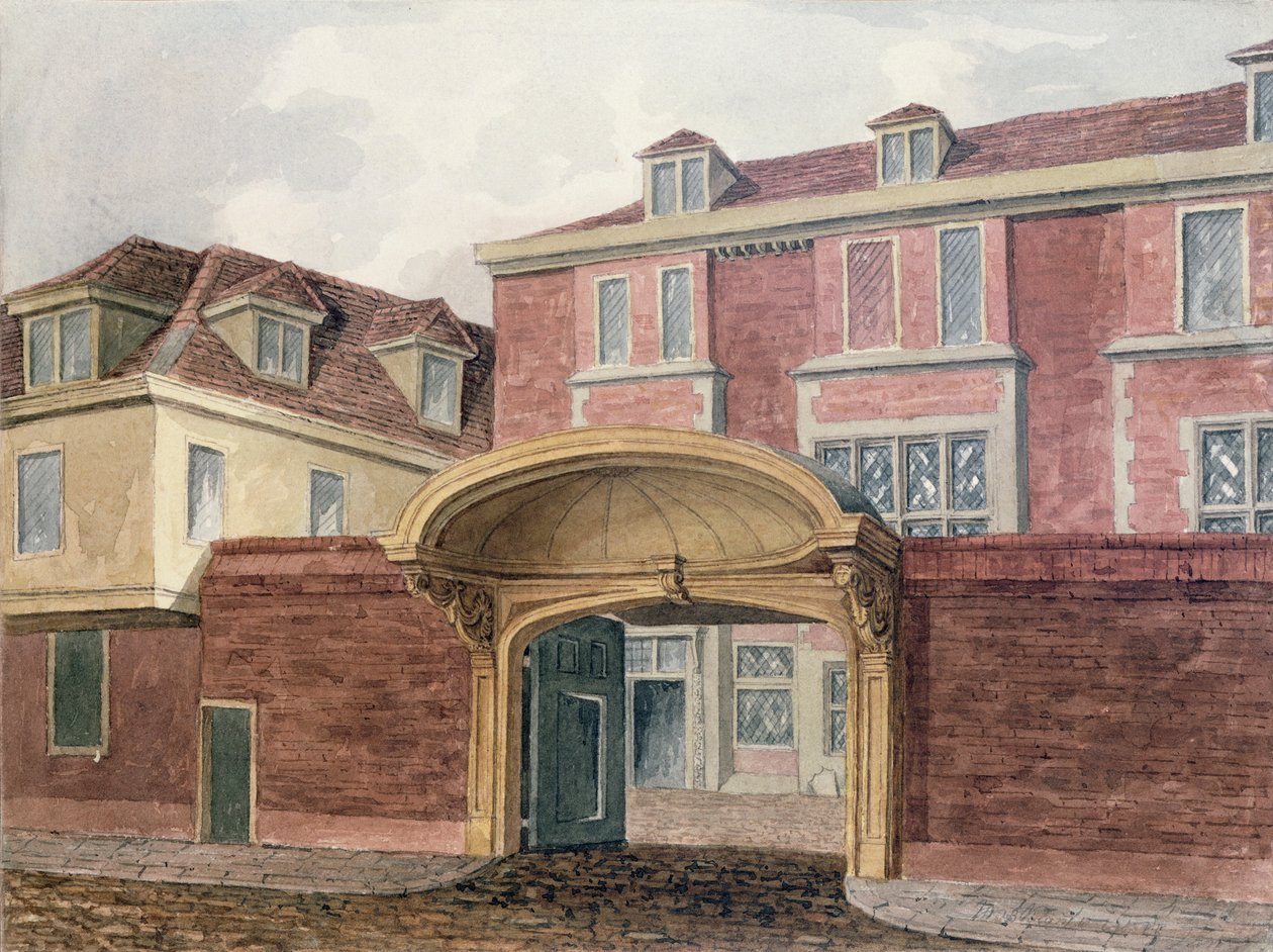 Entrada, para, antigas, winchester, casa, 1839 de William Henry Browne