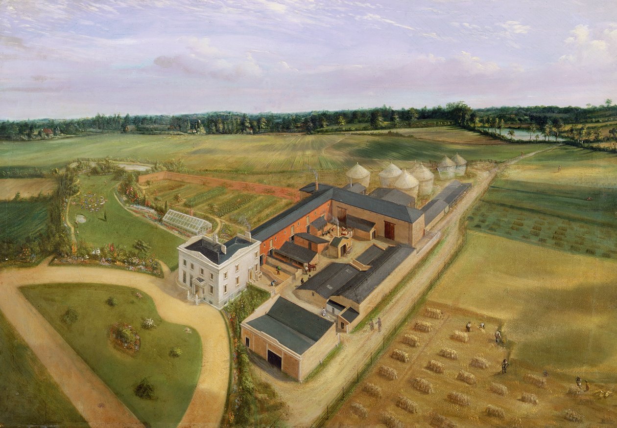 Tiptree Hall and Farm, Essex, c.1850-60 de William Henry Browne