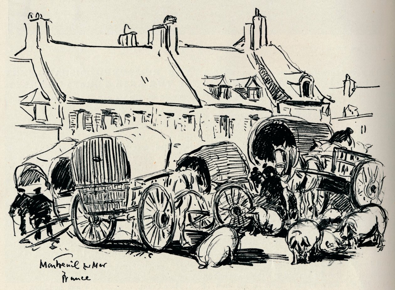 Montreuil-Sur-Mer, França, c1907. de William Henry Charlton