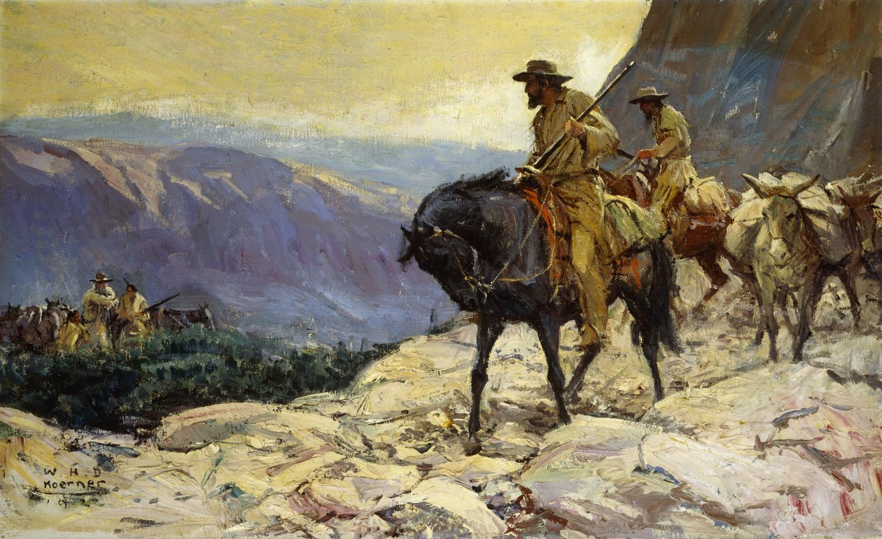 Caçadores e mulas de carga de William Henry Dethlef Koerner