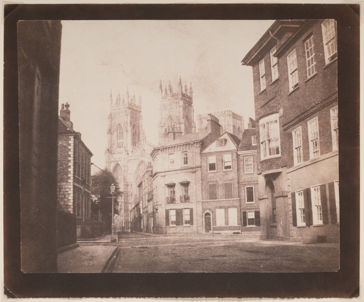 Uma cena em Iorque - York Minster vista de Lop Lane de William Henry Fox Talbot