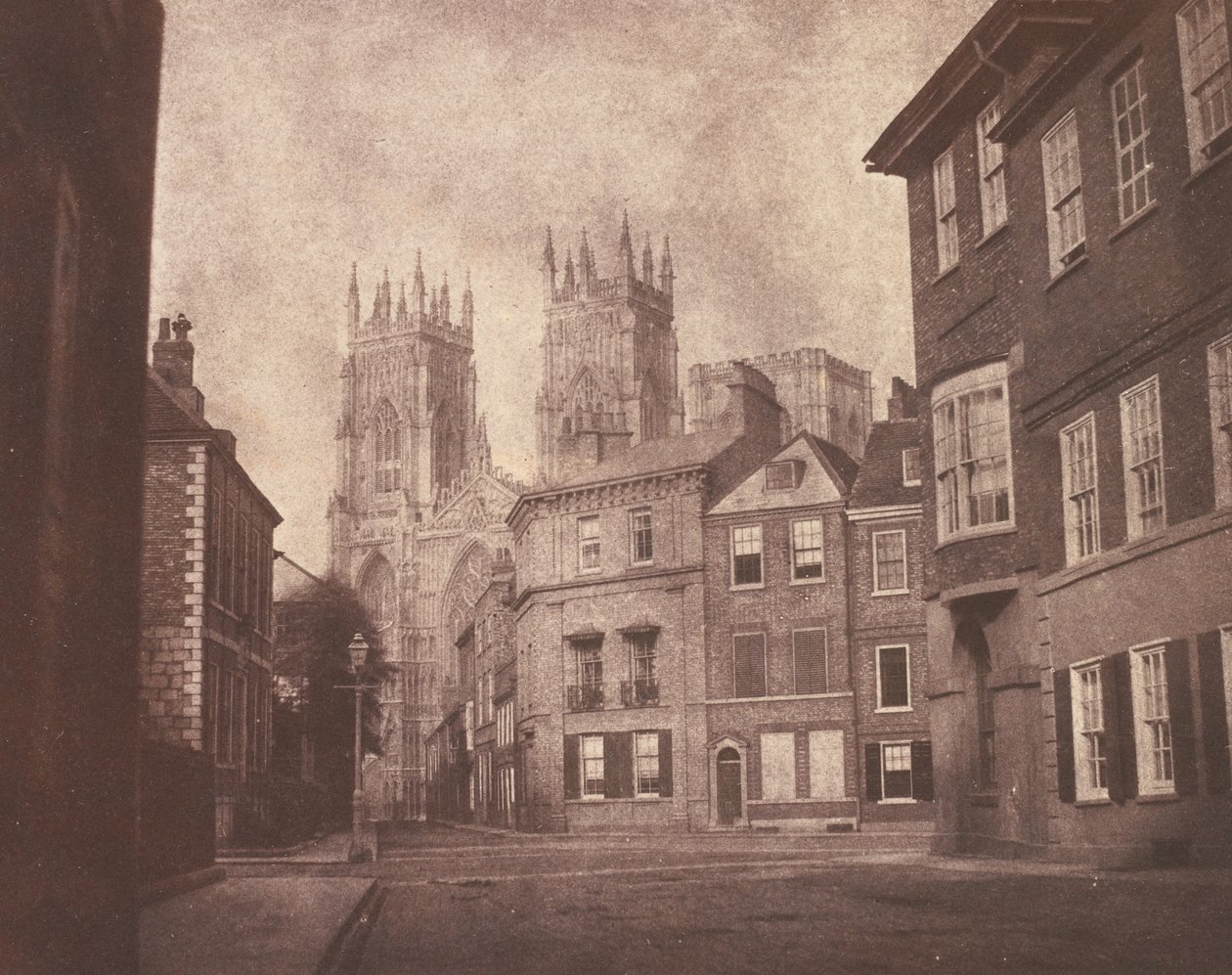 Uma cena em York: York Minster a partir de Lop Lane, 1845 (foto) de William Henry Fox Talbot