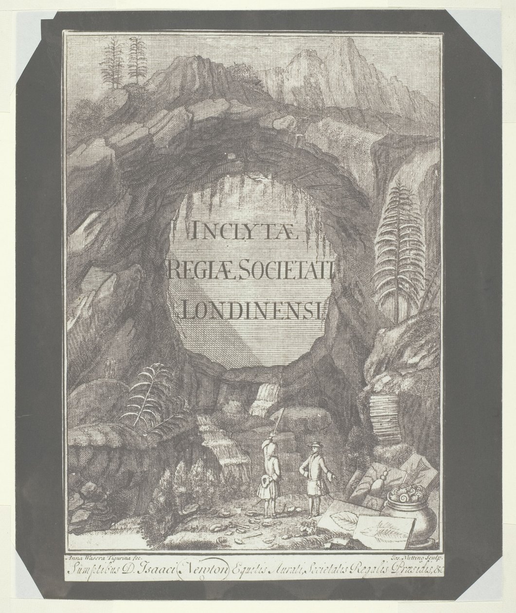 Cópia da página de título de "Enclosed to the Royal Society of London" de William Henry Fox Talbot