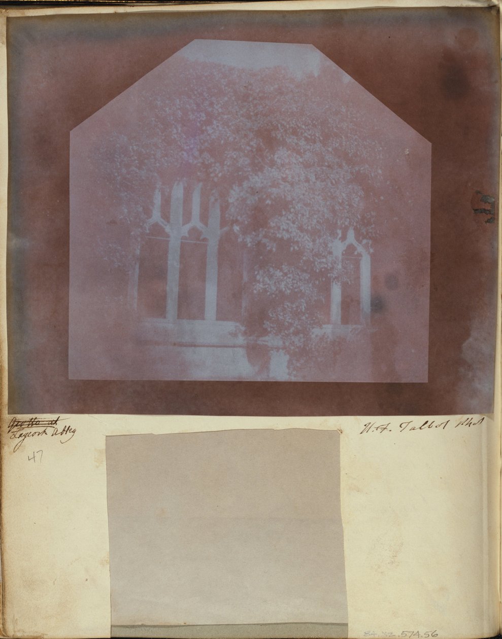 Detalhe dos Claustros da Abadia de Lacock de William Henry Fox Talbot