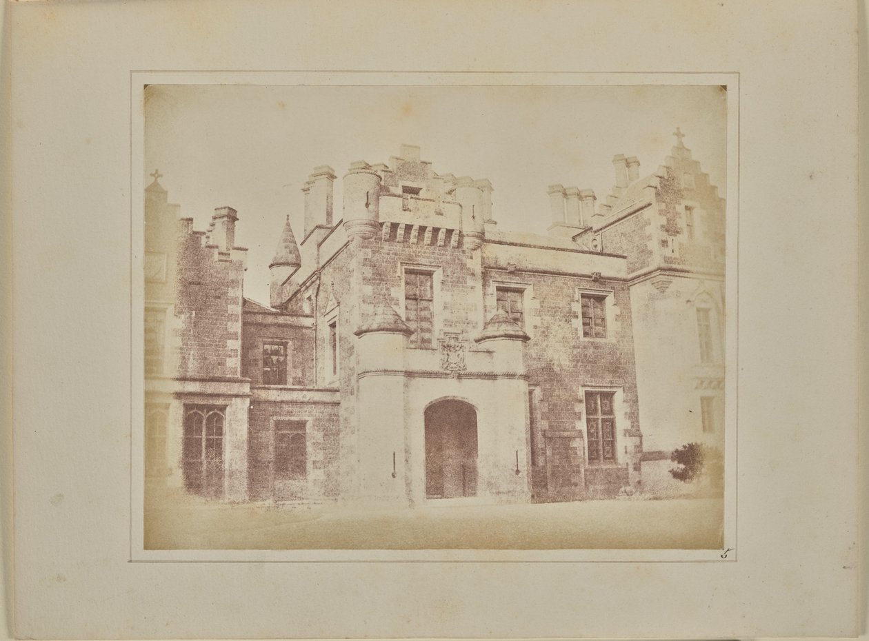 Porta do átrio, Abbotsford de William Henry Fox Talbot