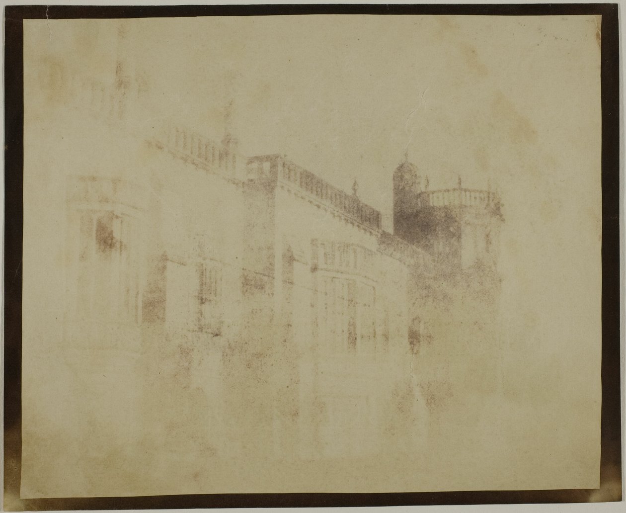 Abadia de Lacock, frente sul em direção à torre de Sharington de William Henry Fox Talbot