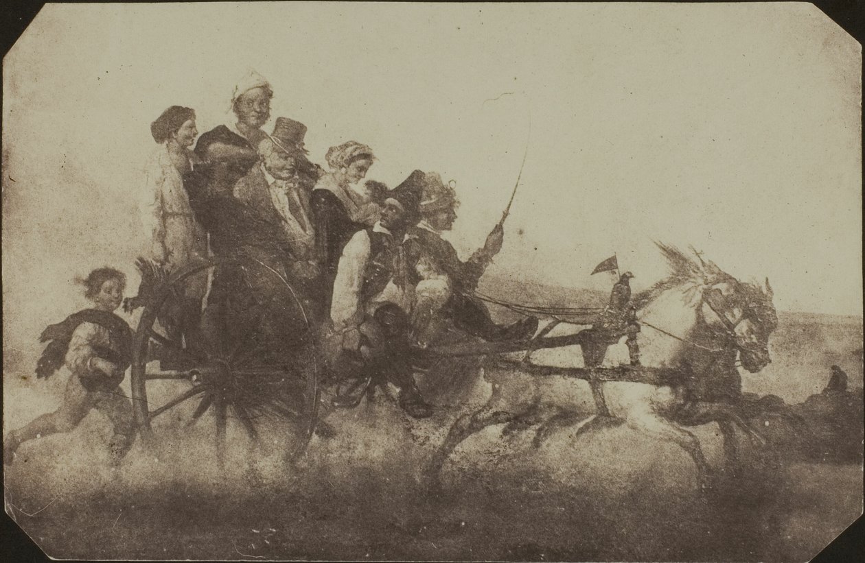 Transporte napolitano - cópia de uma pintura na abadia de Lacock de William Henry Fox Talbot