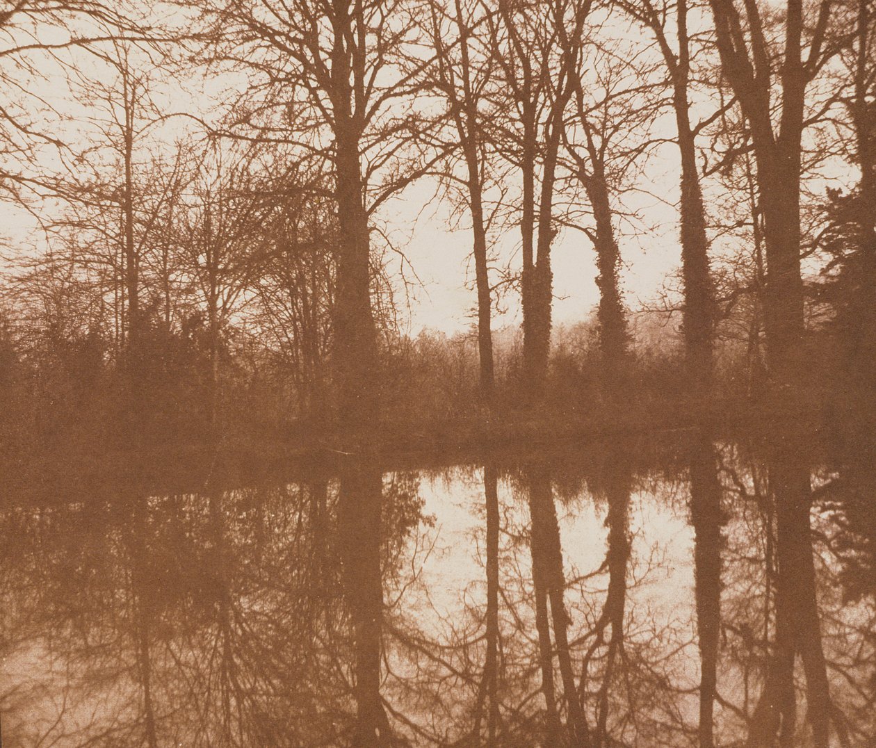 Reflexões, 1843 (foto sépia) de William Henry Fox Talbot