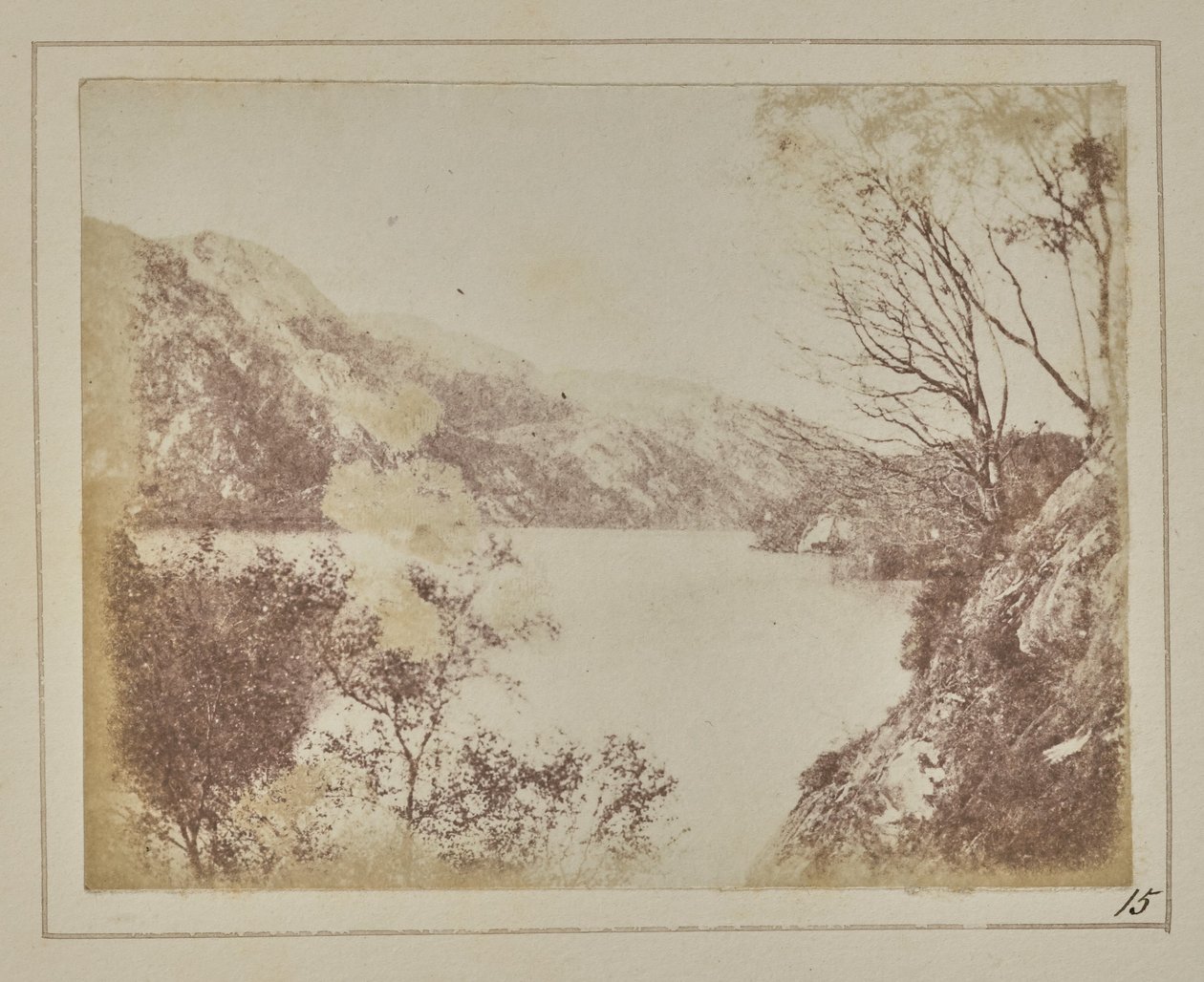 Paisagem de Loch Katrine de William Henry Fox Talbot