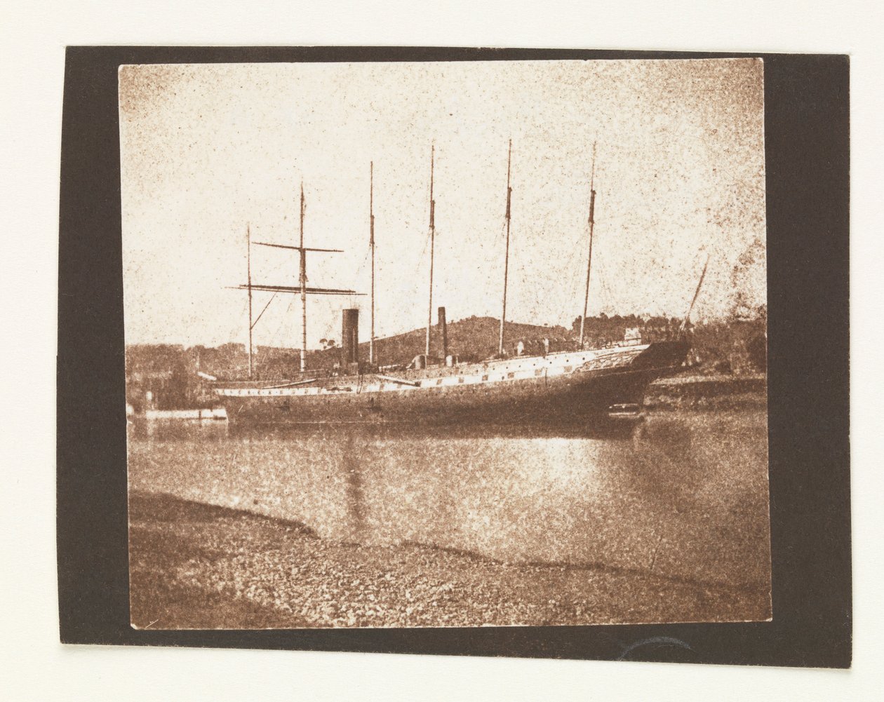 O navio de passageiros "Great Britain" (1843) em Brandon Warf, Bristol de William Henry Fox Talbot