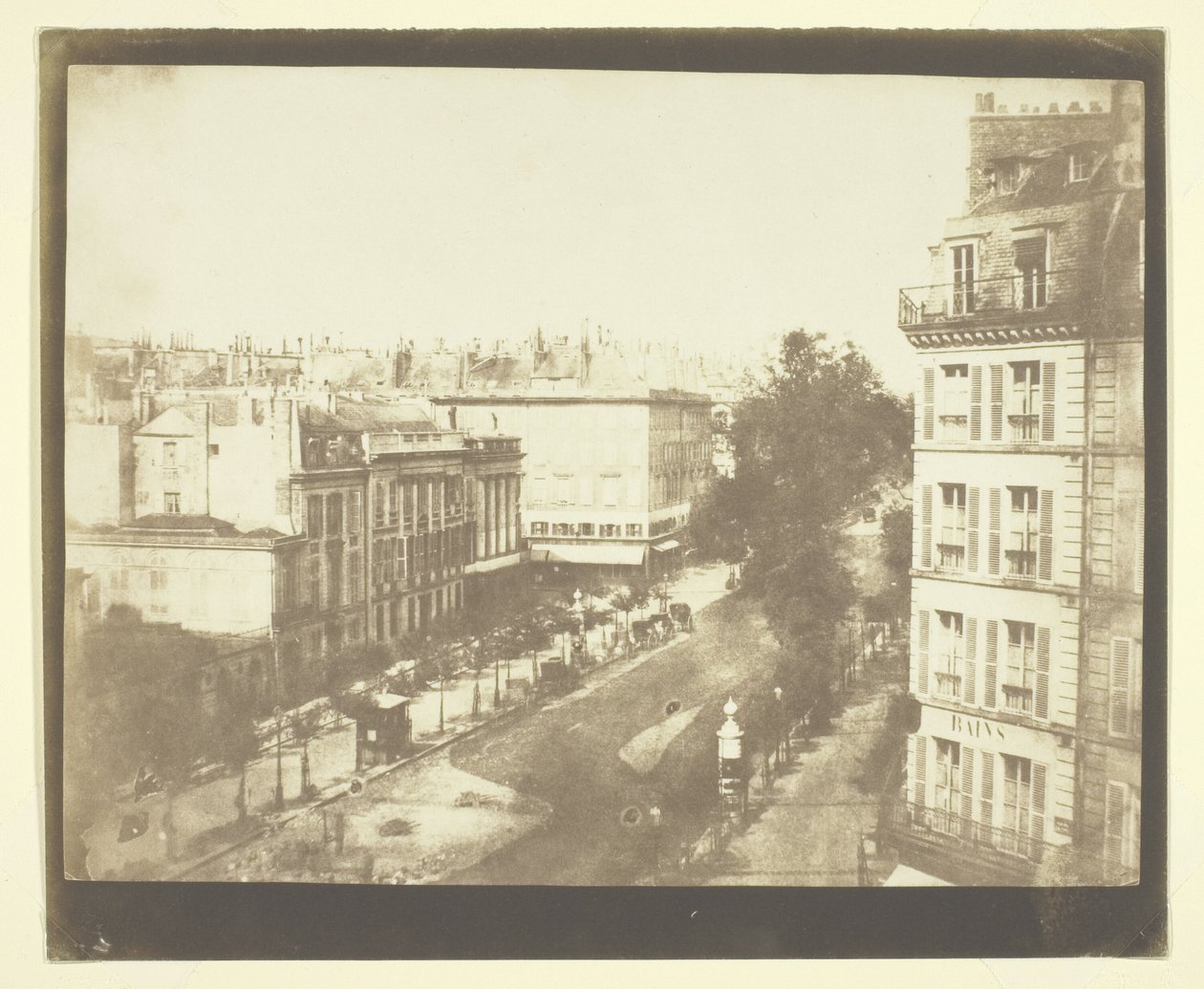 Vista dos Boulevards de Paris de William Henry Fox Talbot