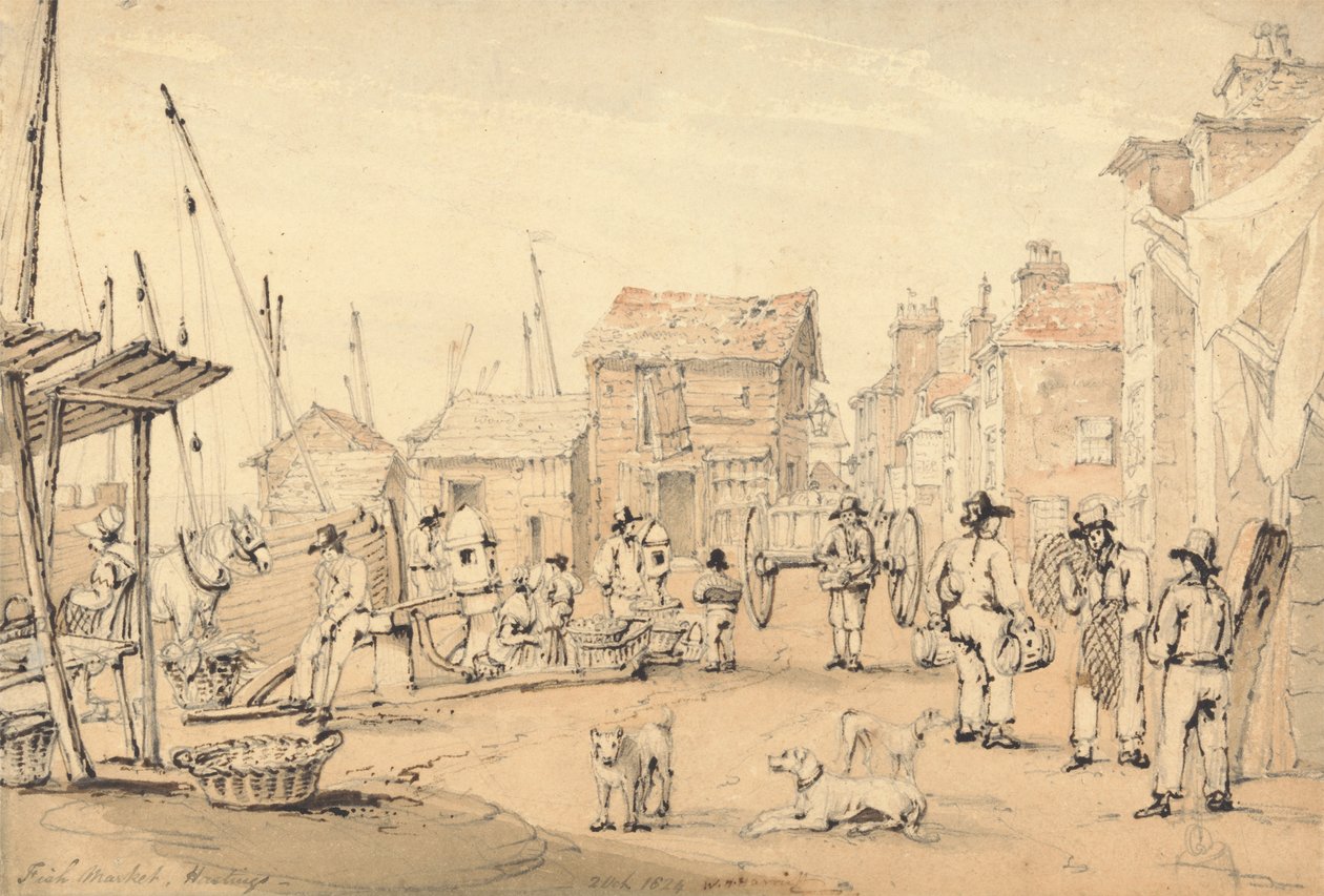 Mercado do Peixe, Hastings de William Henry Harriott