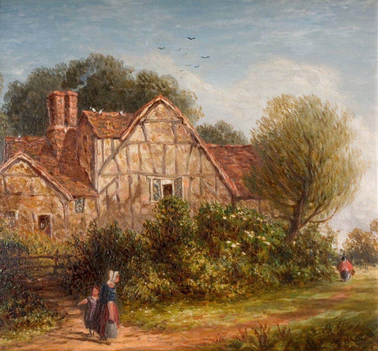 Uma casa de campo inglesa, 1880. de William Henry Hill