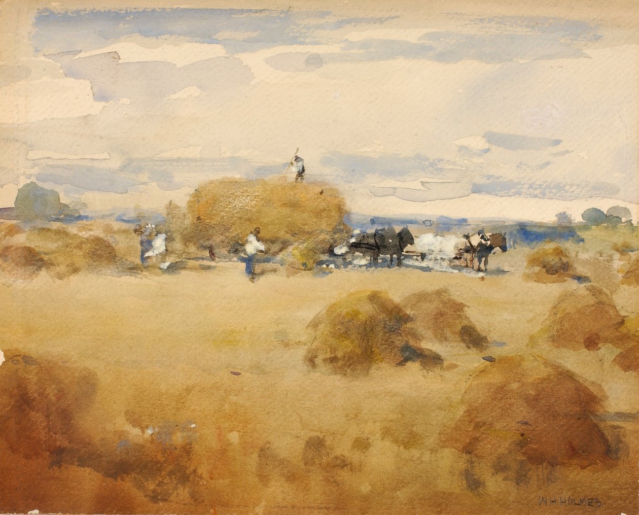 (Haymaking Scene) de William Henry Holmes