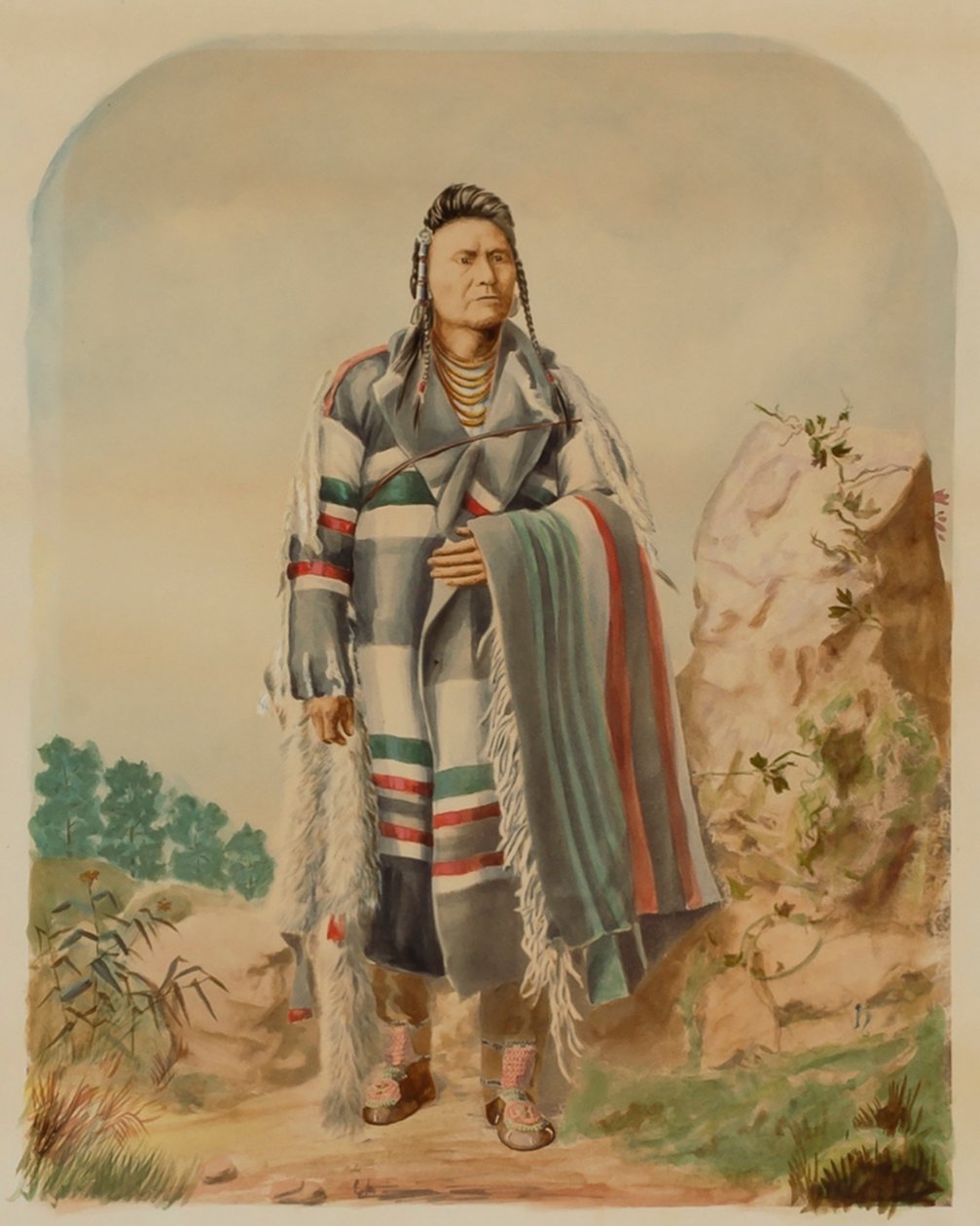 Chefe Joseph dos Nez Perce, ca. 1880. de William Henry Holmes