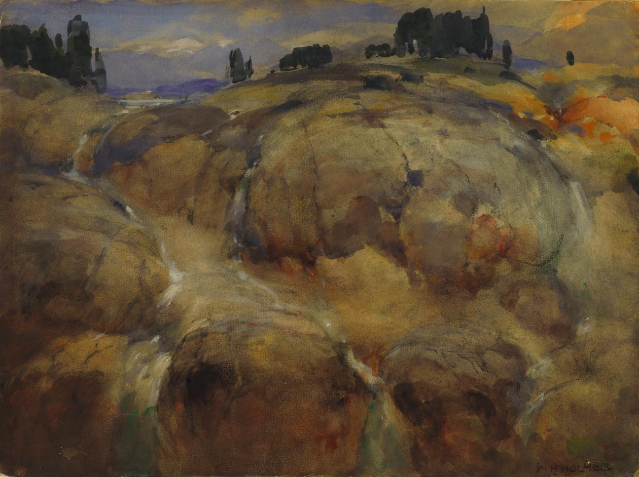 Cama Deserta de um Glaciar, n.d. de William Henry Holmes