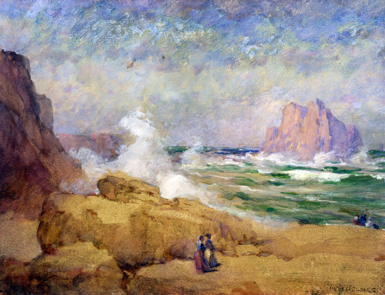 Na costa da Califórnia, n.d. de William Henry Holmes