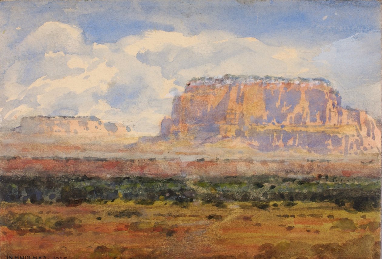 The Enchanted Mesa, 1927. de William Henry Holmes