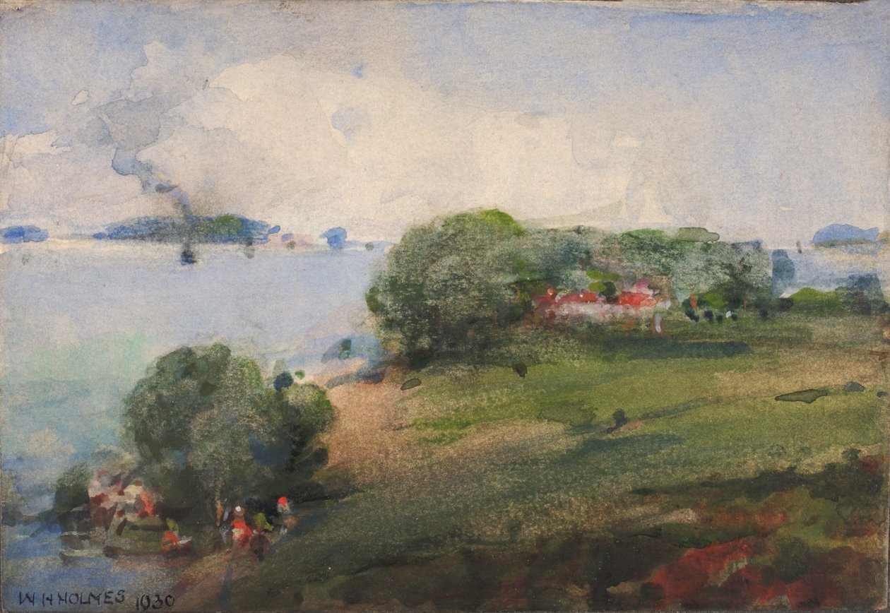 Vista sobre o Potomac, 1930. de William Henry Holmes