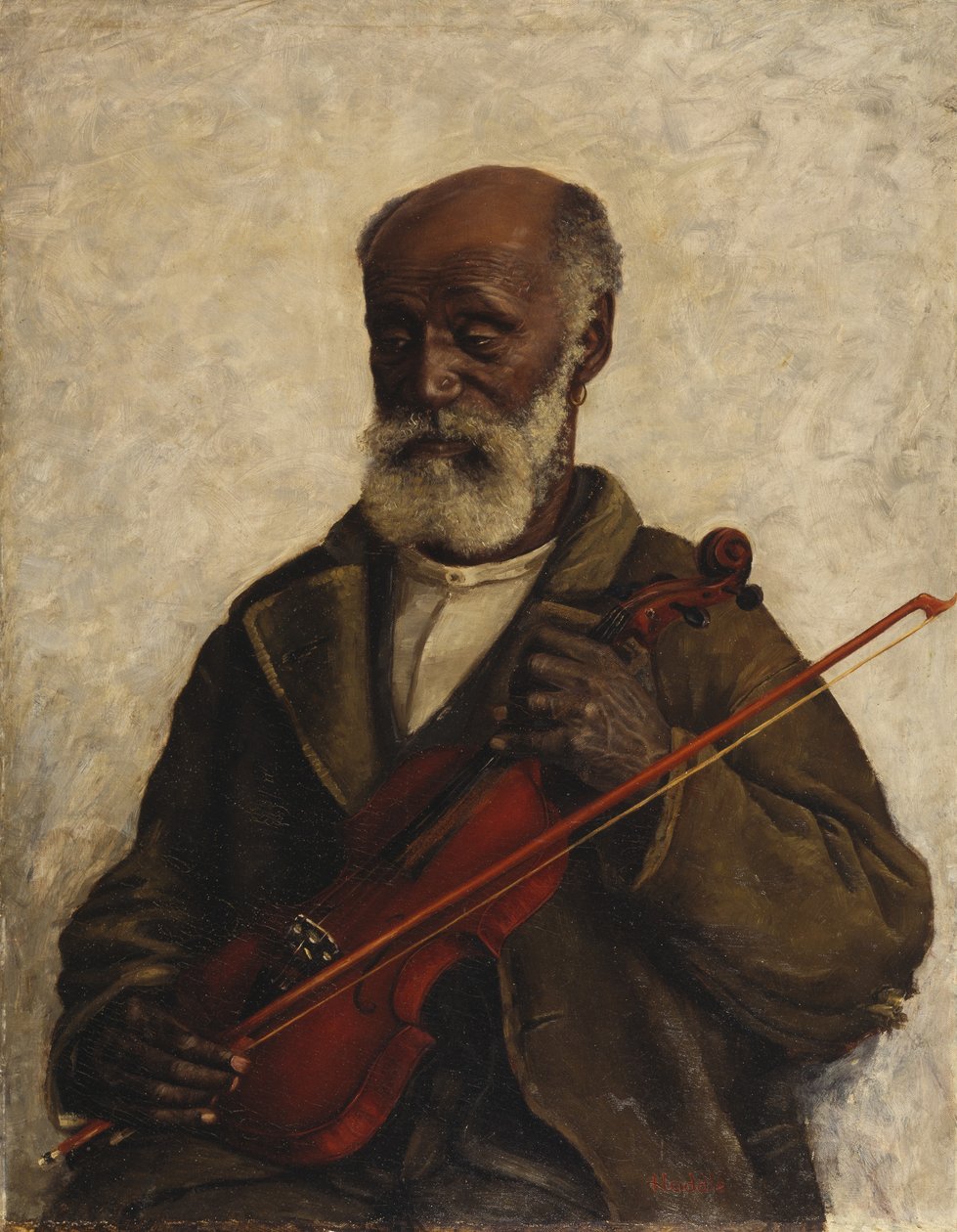Escravo velho, c.1889 (óleo sobre tela) de William Henry Huddle