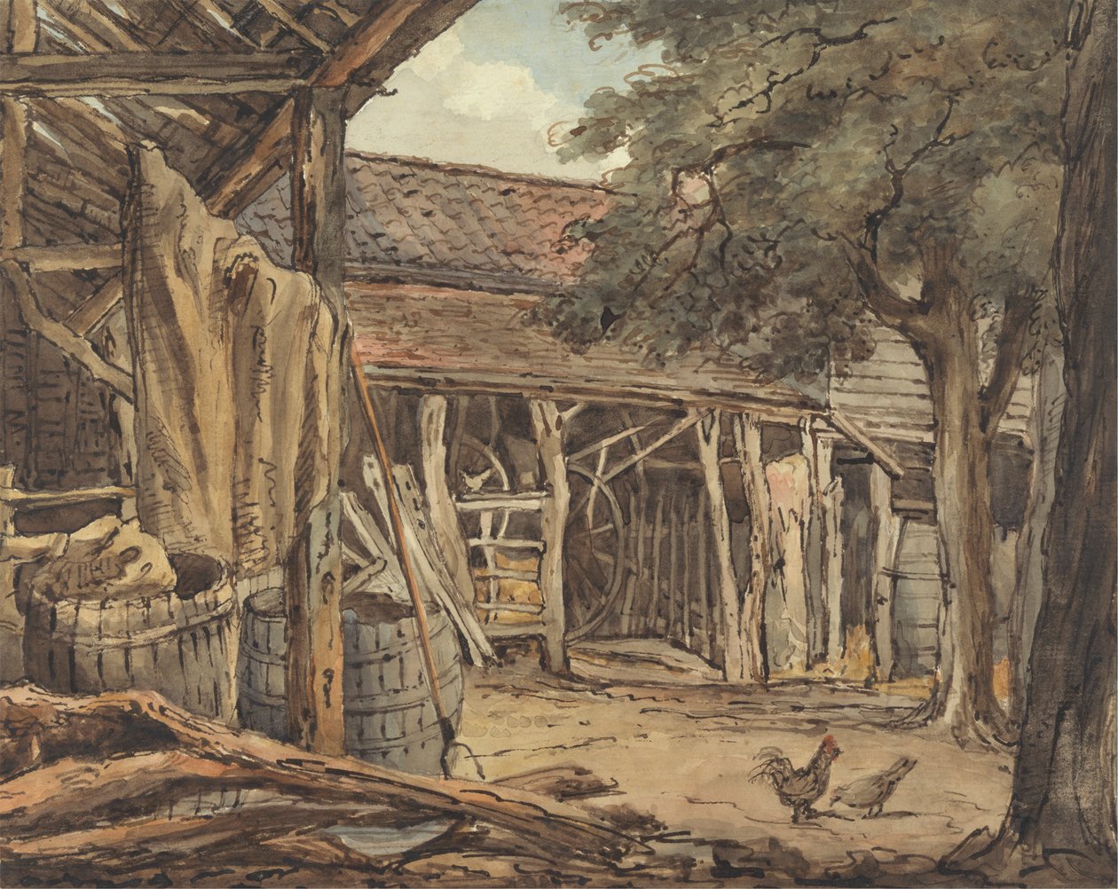 Um estaleiro agrícola de William Henry Hunt