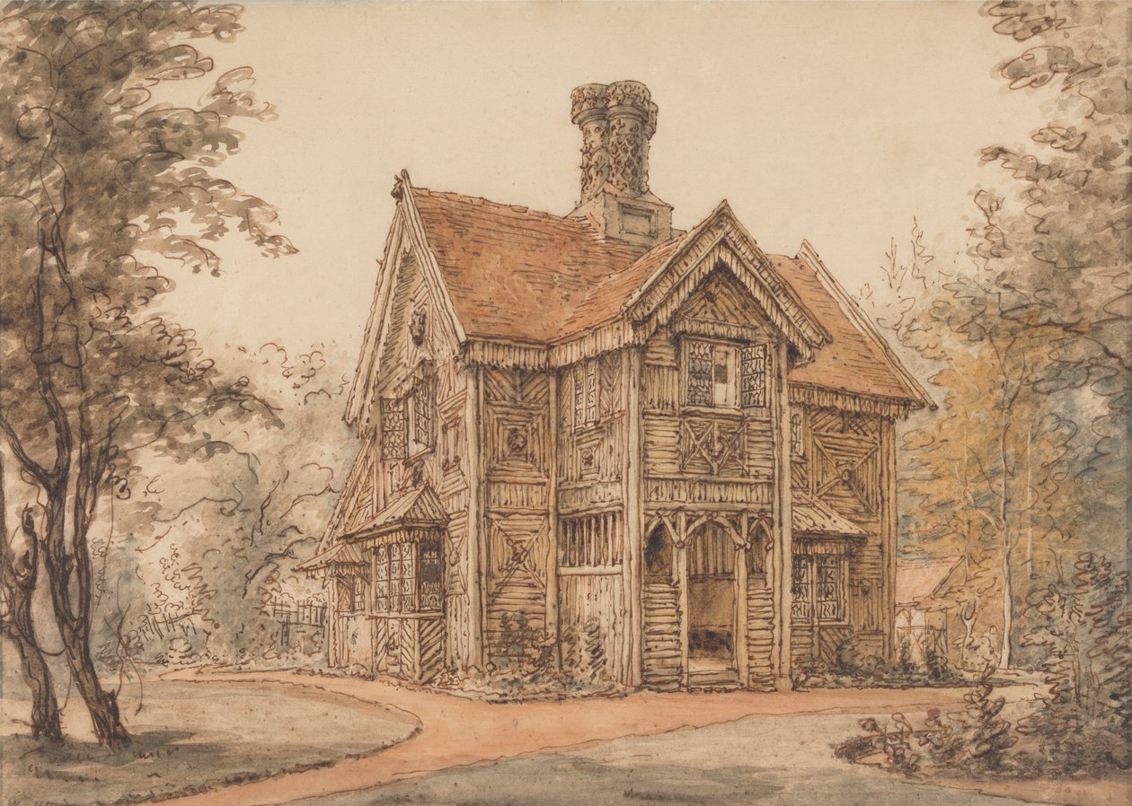 Uma Loja em Cassiobury de William Henry Hunt