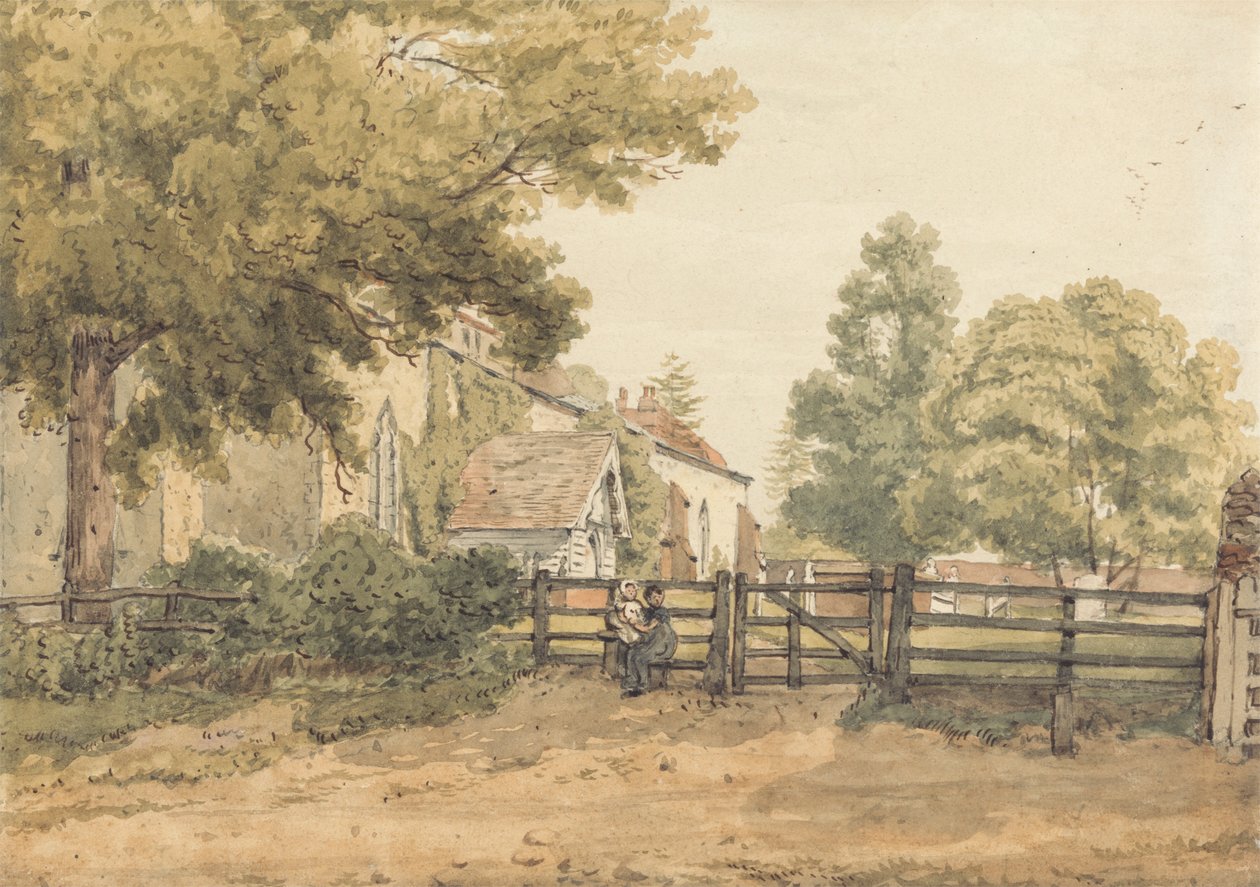 Igreja de Aldenham de William Henry Hunt