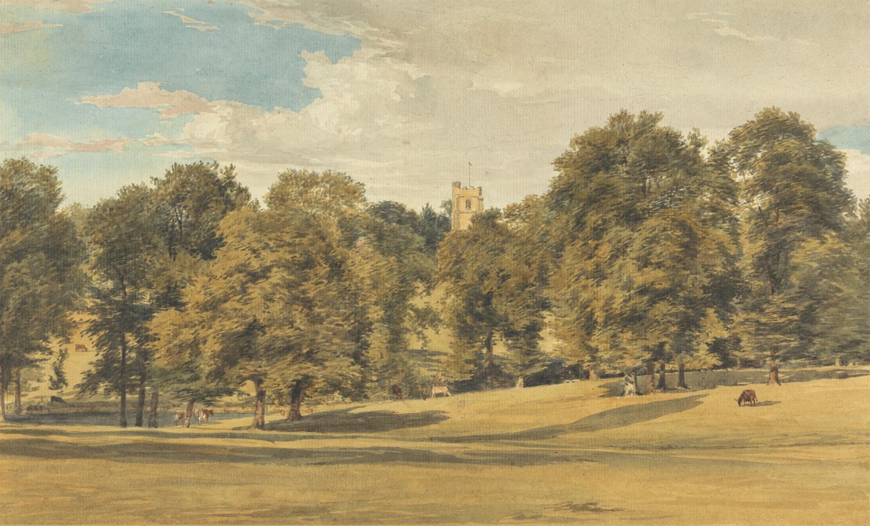 Igreja Bushey do Sudoeste de William Henry Hunt