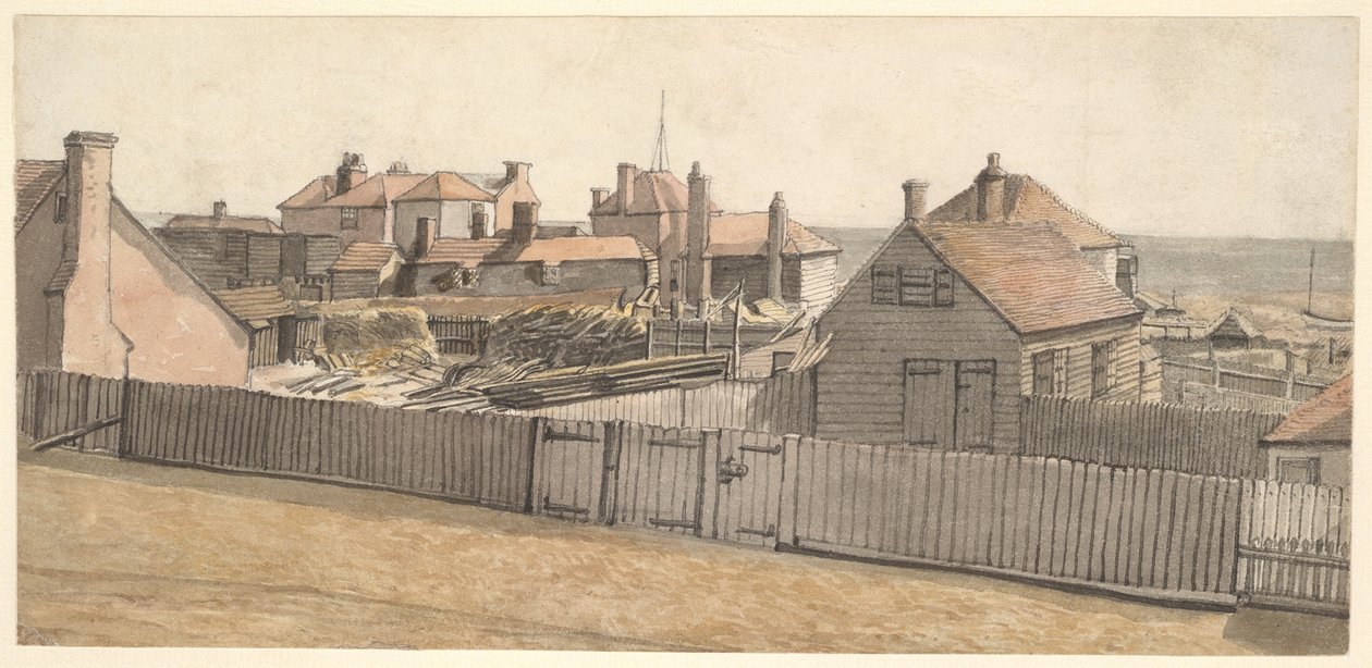 Casas de pescadores em Hastings de William Henry Hunt