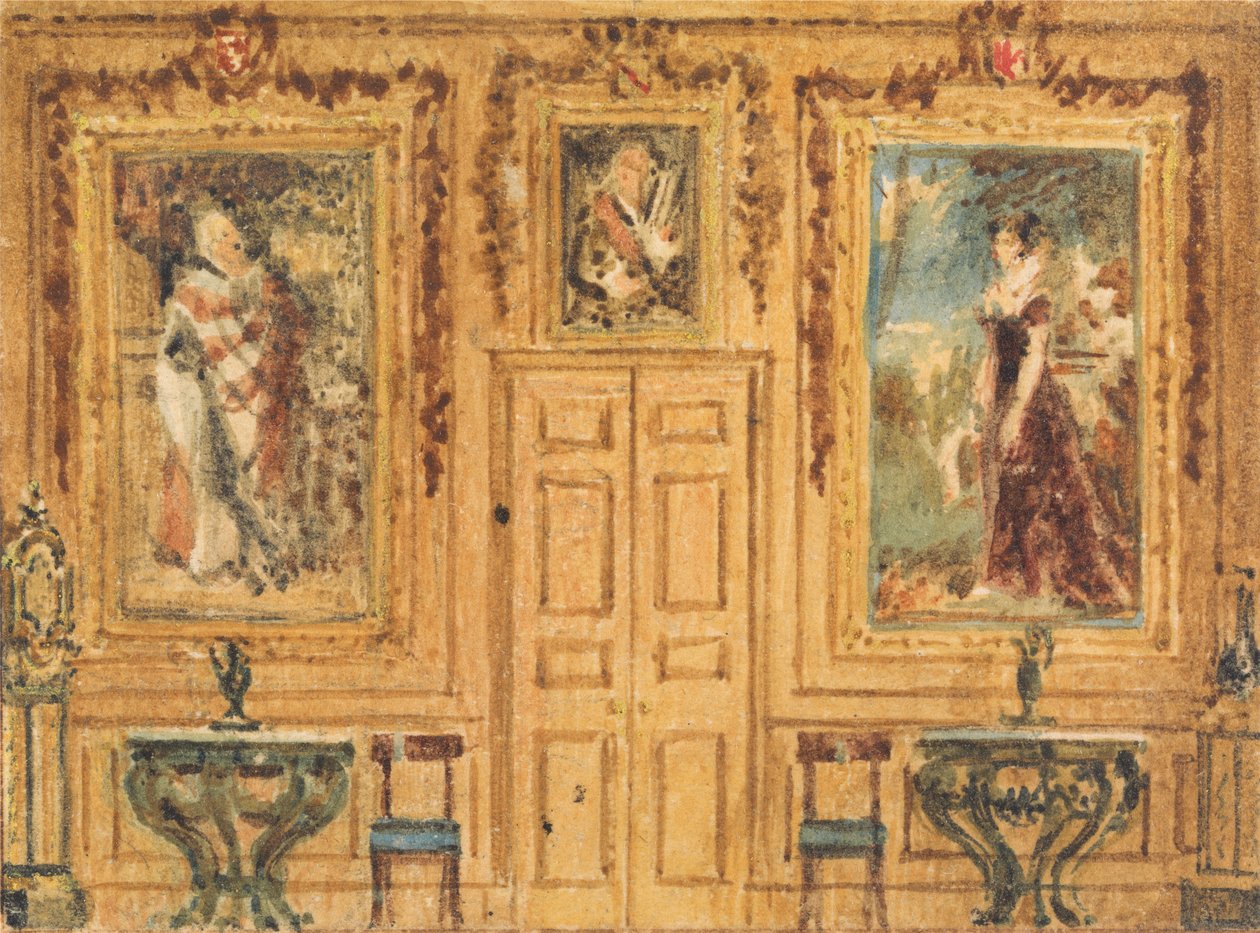 Interior de uma sala de William Henry Hunt