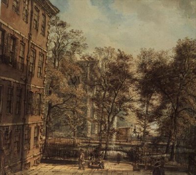 Novo Tribunal: The Temple, Londres (aquarela) de William Henry Hunt
