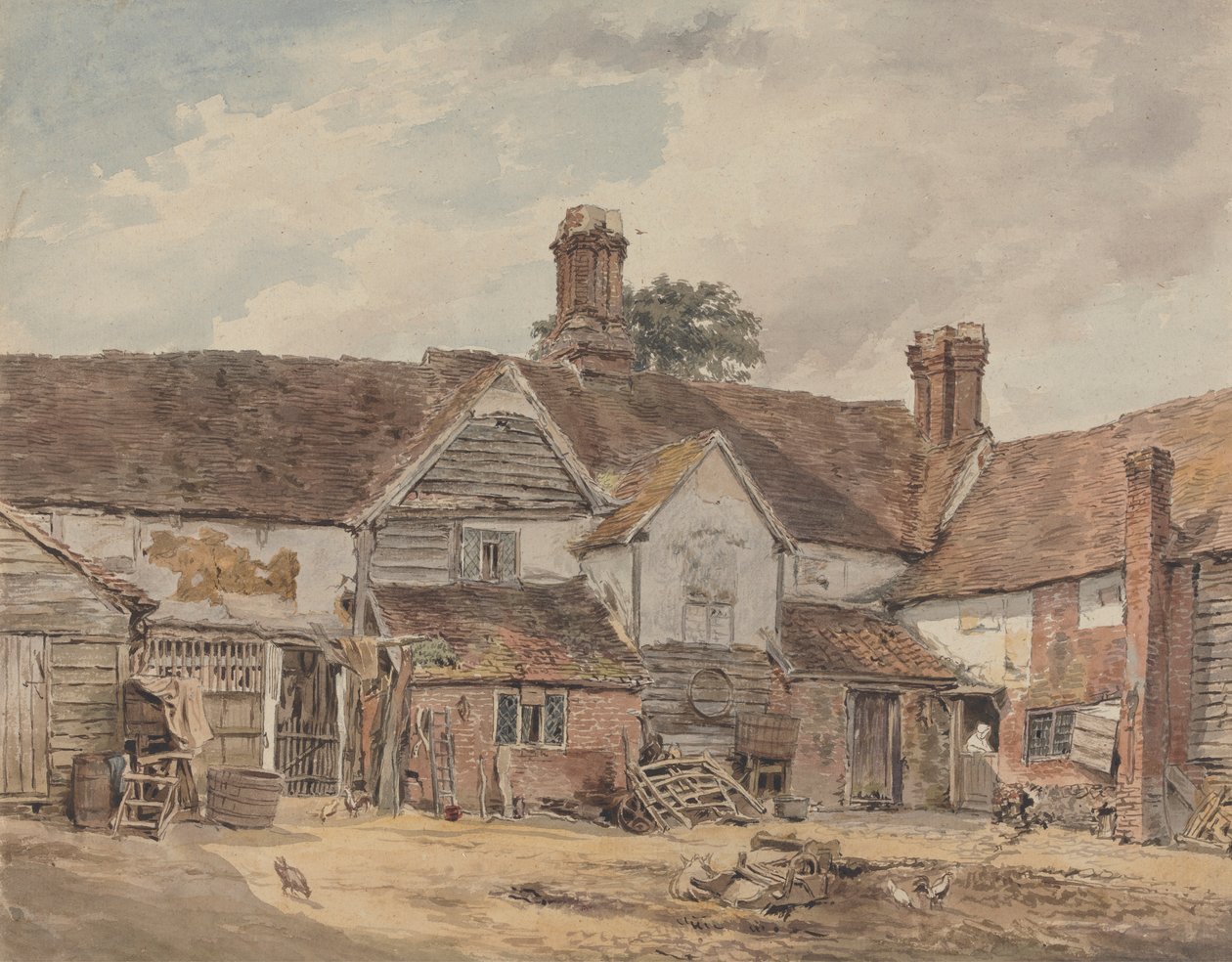 Edifícios agrícolas antigos de William Henry Hunt