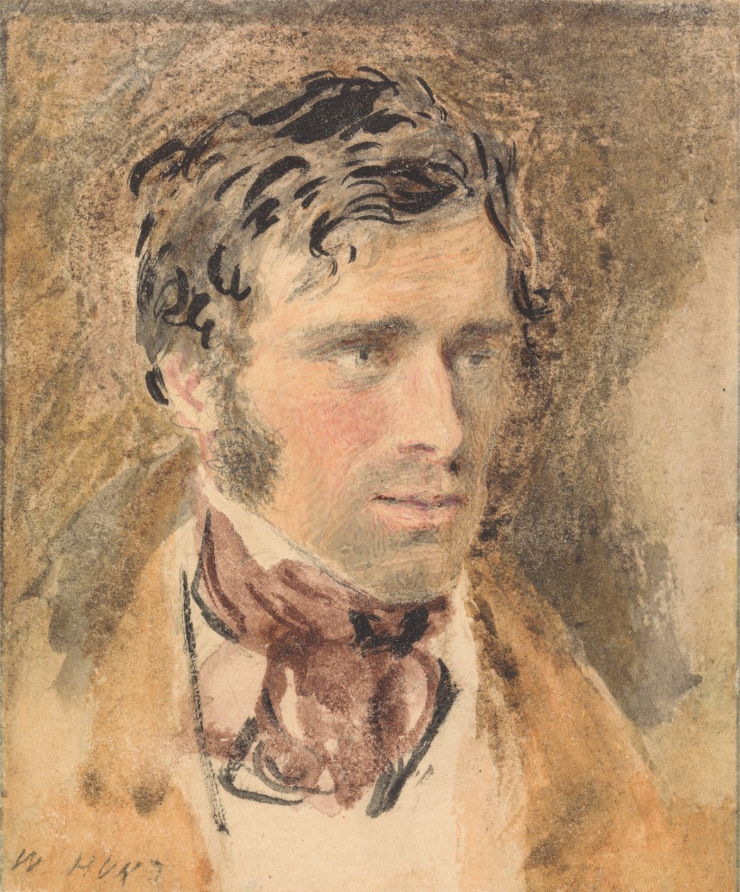 Retrato de um Homem de William Henry Hunt