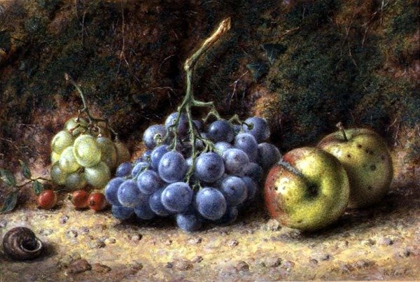 Natureza Morta de Frutas de William Henry Hunt