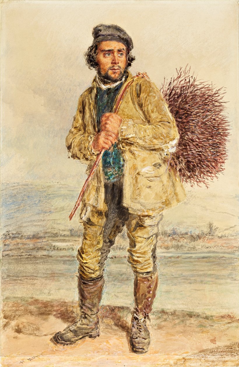 O coletor de vassouras, c.1830 de William Henry Hunt