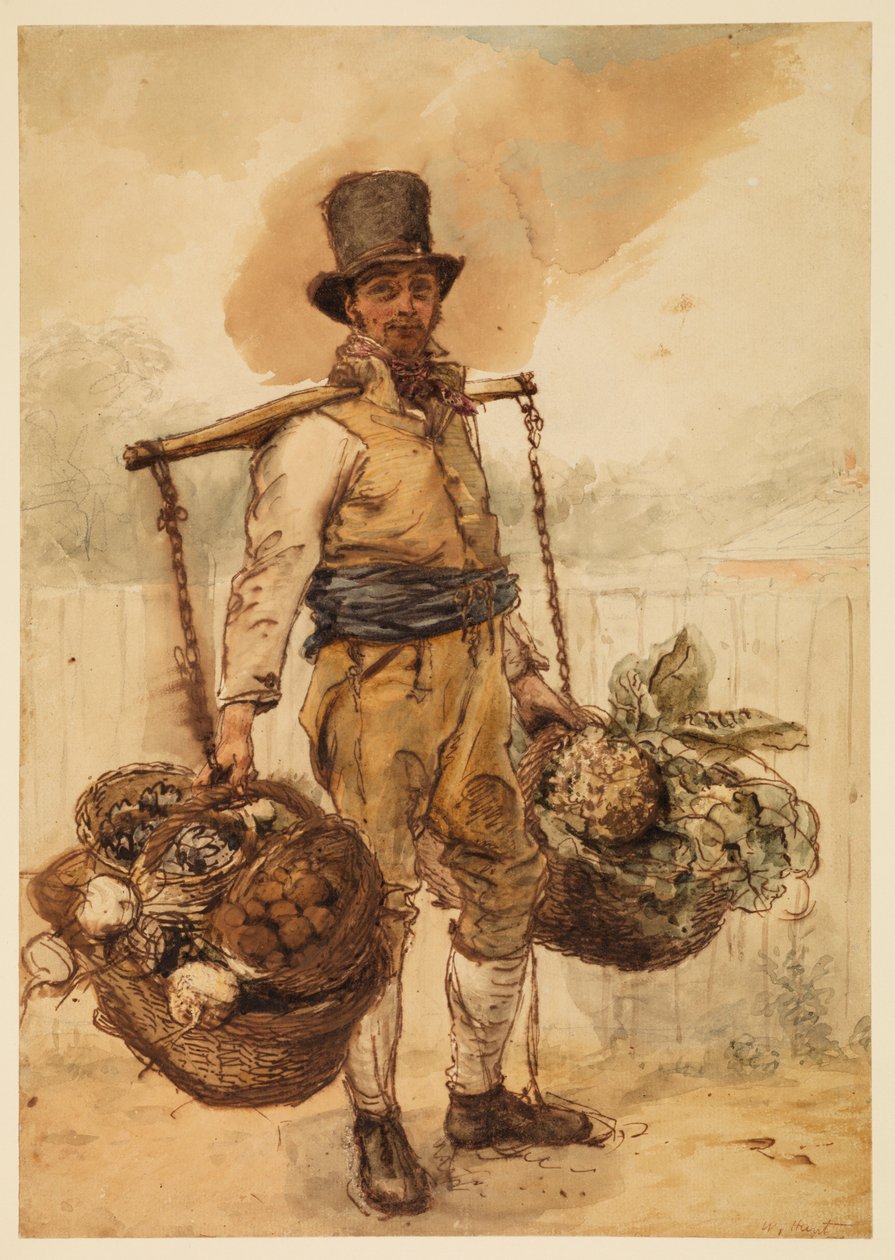 O jardineiro, c.1825 de William Henry Hunt