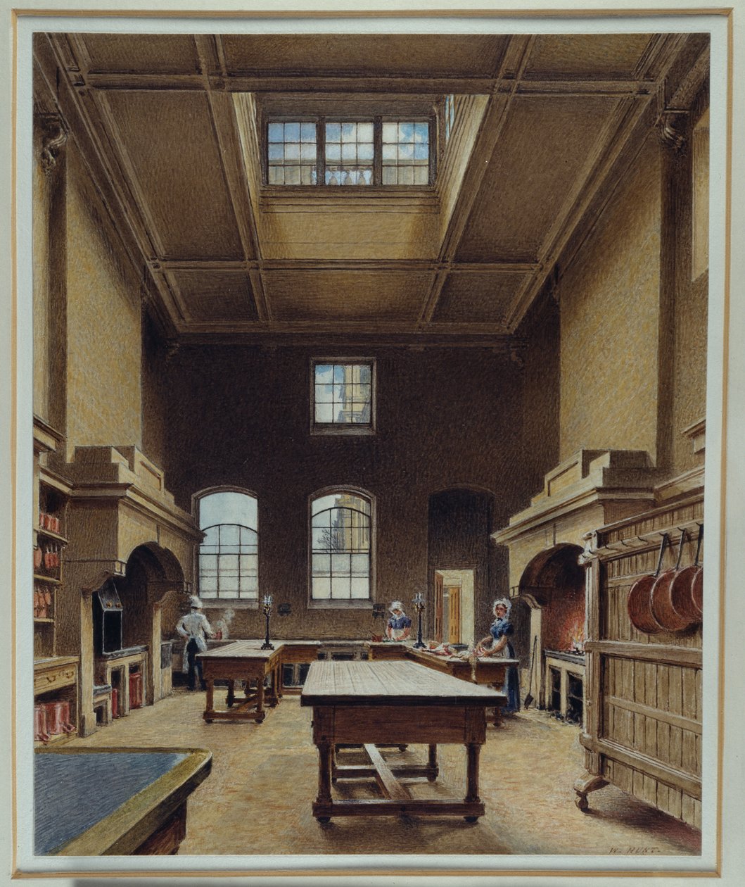 The Kitchen at Chatsworth, c.1830 (aguarela sobre papel) de William Henry Hunt