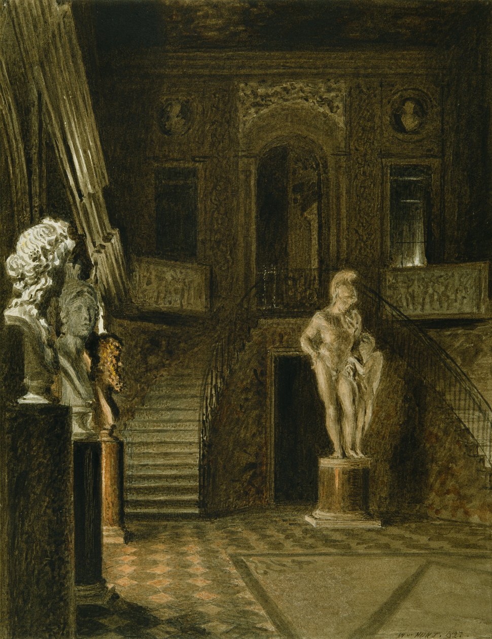O Salão Pintado em Chatsworth de William Henry Hunt