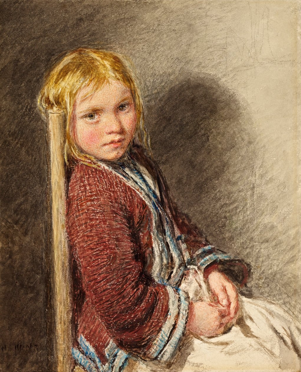 O Sitter Tímido, c.1840 de William Henry Hunt